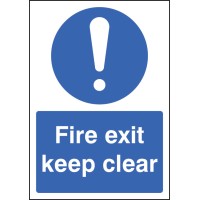 A4 - Fire Exit Keep Clear - TESTTTTT!!!!! 