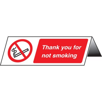 Thank You for Not Smoking Table Cards (Pack of 5) - TESTTTTT!!!!! 
