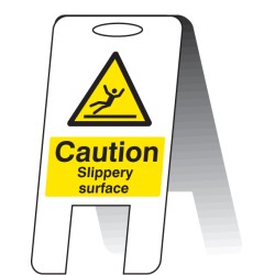 Caution - Slippery Surface - Lightweight Self Standing Sign - TESTTTTT!!!!! 