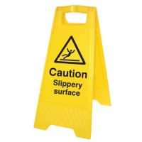 Caution - Slippery Surface - Self Standing Floor Sign - TESTTTTT!!!!! Caution - Slippery Surface - Self Standing Floor Sign - TESTTTTT!!!!!