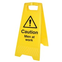 Caution - Men At Work - Self Standing Floor Sign - TESTTTTT!!!!! 