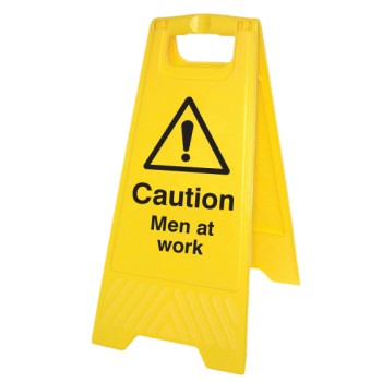 Caution - Men At Work - Self Standing Floor Sign - TESTTTTT!!!!! Caution - Men At Work - Self Standing Floor Sign - TESTTTTT!!!!!