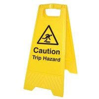 Caution - Trip Hazard - Self Standing Floor Sign - TESTTTTT!!!!! 