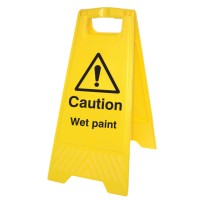 Caution - Wet Paint - Self Standing Floor Sign - TESTTTTT!!!!! 