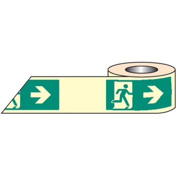 Man Arrow Right Photoluminescent Tape (Glow in the Dark) - TESTTTTT!!!!! 