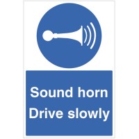 Sound Horn Drive Slowly - Floor Graphic - TESTTTTT!!!!! 