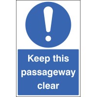 Keep this Passageway Clear - Floor Graphic - TESTTTTT!!!!! 