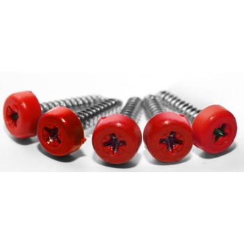 Red Poly Top Screws (Pack of 12) - TESTTTTT!!!!! 