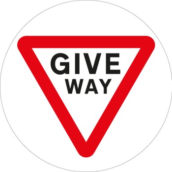 Stop Give Way - Floor Graphic - TESTTTTT!!!!! Stop Give Way - Floor Graphic - TESTTTTT!!!!!