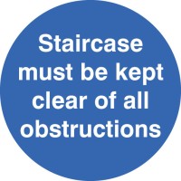 Staircase Must be Kept Clear - Floor Graphic - TESTTTTT!!!!! 