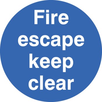 Fire Escape Keep Clear - Floor Graphic - TESTTTTT!!!!! 