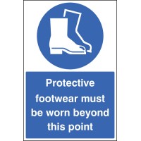 Protective Footwear Must be Worn - Floor Graphic - TESTTTTT!!!!! 