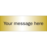 Custom - Brushed Brass Effect Sign - 300 x 100mm - TESTTTTT!!!!! Custom - Brushed Brass Effect Sign - 300 x 100mm - TESTTTTT!!!!!