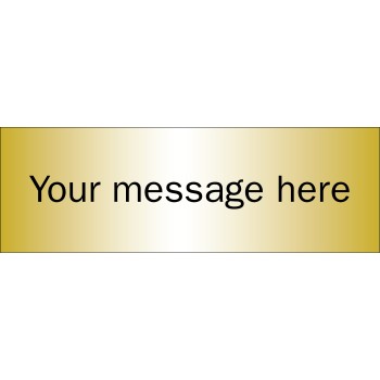 Custom - Brushed Brass Effect Sign - 300 x 100mm - TESTTTTT!!!!! Custom - Brushed Brass Effect Sign - 300 x 100mm - TESTTTTT!!!!!