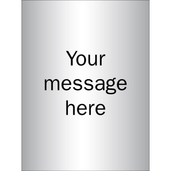 Custom - Brushed Aluminium Effect Sign - 150 x 200mm - TESTTTTT!!!!! Custom - Brushed Aluminium Effect Sign - 150 x 200mm - TESTTTTT!!!!!