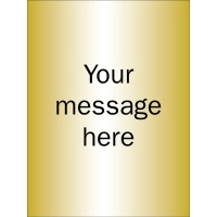 Custom - Brushed Brass Effect Sign - 150 x 200mm - TESTTTTT!!!!! Custom - Brushed Brass Effect Sign - 150 x 200mm - TESTTTTT!!!!!