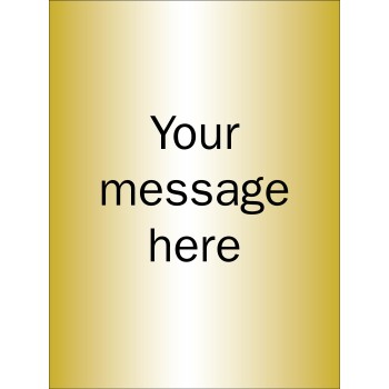 Custom - Brushed Brass Effect Sign - 150 x 200mm - TESTTTTT!!!!! 