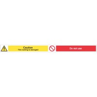 Caution - Damaged Racking - Do Not Use Caution - Damaged Racking - Do Not Use