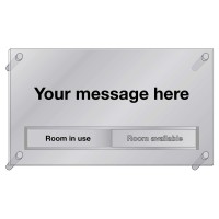Custom Aluminium Door Message with Slider Custom Aluminium Door Message with Slider