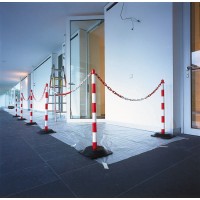 Red & White Chain Post Kit - 6 Posts - 10m Chain - Hooks & Links - TESTTTTT!!!!! Red & White Chain Post Kit - 6 Posts - 10m Chain - Hooks & Links - TESTTTTT!!!!!