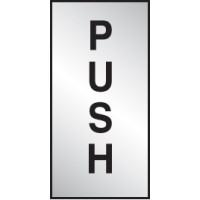 Push - Engraved - Aluminium / Brass Effect - TESTTTTT!!!!! Push - Engraved - Aluminium / Brass Effect - TESTTTTT!!!!!