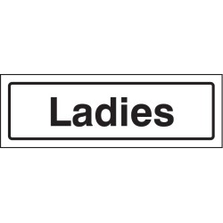 Ladies - Clear Acrylic Visual Impact Sign with Stand-off Locators - TESTTTTT!!!!! 