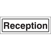 Reception - Clear Acrylic Visual Impact Sign with Stand-off Locators - TESTTTTT!!!!! Reception - Clear Acrylic Visual Impact Sign with Stand-off Locators - TESTTTTT!!!!!