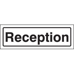 Reception - Clear Acrylic Visual Impact Sign with Stand-off Locators - TESTTTTT!!!!! 