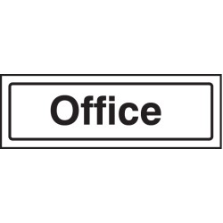 Office - Clear Acrylic Visual Impact Sign with Stand-off Locators - TESTTTTT!!!!! 