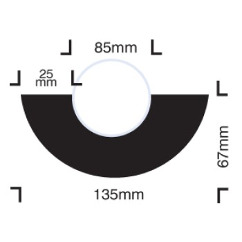 Impact Protection - Curvature for 85mm Diameter Pipes - Self Adhesive - TESTTTTT!!!!! 