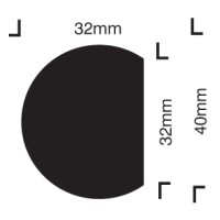 Impact Protection - Semi-circular 40 / 32 - Self Adhesive - TESTTTTT!!!!! Impact Protection - Semi-circular 40 / 32 - Self Adhesive - TESTTTTT!!!!!