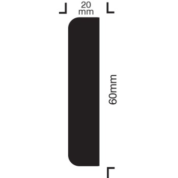 Impact Protection - Rectangle 60 / 20 - Self Adhesive - TESTTTTT!!!!! 