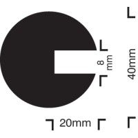 Impact Protection - Semi-Circular 40 / 40 / 8 - Push On - TESTTTTT!!!!! Impact Protection - Semi-Circular 40 / 40 / 8 - Push On - TESTTTTT!!!!!