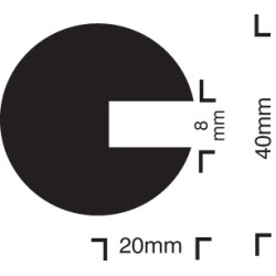 Impact Protection - Semi-Circular 40 / 40 / 8 - Push On - TESTTTTT!!!!! Impact Protection - Semi-Circular 40 / 40 / 8 - Push On - TESTTTTT!!!!!