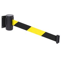 Retractable Wall Mounted Barrier - 4.6m - Plain Retractable Wall Mounted Barrier - 4.6m - Plain