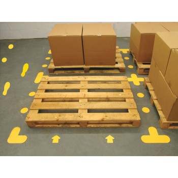 L Shape - Yellow Floor Markers (Pack of 10) - TESTTTTT!!!!! 