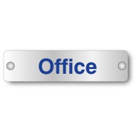Office - Aluminium Visual Impact Sign with Stand-off Locators - TESTTTTT!!!!! Office - Aluminium Visual Impact Sign with Stand-off Locators - TESTTTTT!!!!!