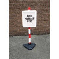White & Red Frame & Post - Inc Custom Sign - TESTTTTT!!!!! White & Red Frame & Post - Inc Custom Sign - TESTTTTT!!!!!