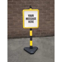 Yellow & Black Frame & Post - Inc Custom Sign - TESTTTTT!!!!! Yellow & Black Frame & Post - Inc Custom Sign - TESTTTTT!!!!!