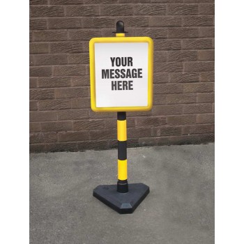 Yellow & Black Frame & Post - Inc Custom Sign - TESTTTTT!!!!! Yellow & Black Frame & Post - Inc Custom Sign - TESTTTTT!!!!!