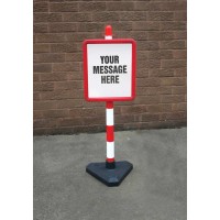 Red & White Frame & Post - Includes Custom Sign - TESTTTTT!!!!! Red & White Frame & Post - Includes Custom Sign - TESTTTTT!!!!!