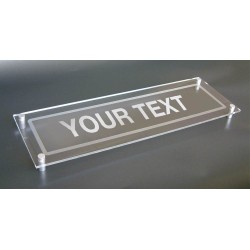 Your Message Here - Acrylic Sign with Stand-off Locators - TESTTTTT!!!!! 