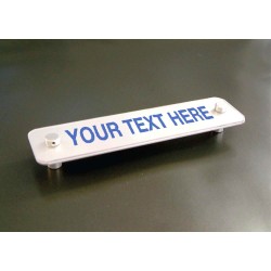 Your Message Here - Visual Impact Door Sign - Aluminium with Stand-off Locators - TESTTTTT!!!!! 
