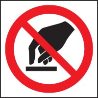 Do Not Touch Symbol (Roll of 100 Labels) - TESTTTTT!!!!! Do Not Touch Symbol (Roll of 100 Labels) - TESTTTTT!!!!!
