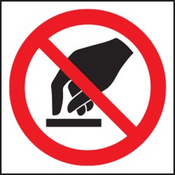Do Not Touch Symbol (Roll of 100 Labels) - TESTTTTT!!!!! Do Not Touch Symbol (Roll of 100 Labels) - TESTTTTT!!!!!
