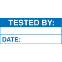 Tested By (Roll of 100 Labels) - TESTTTTT!!!!! Tested By (Roll of 100 Labels) - TESTTTTT!!!!!