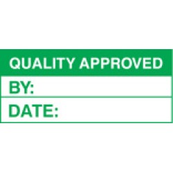 Quality Approved (Roll of 100 Labels) - TESTTTTT!!!!! 