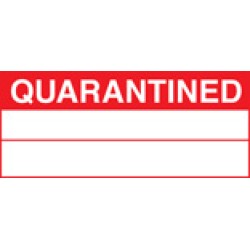 Quarantined (Roll of 100 Labels) - TESTTTTT!!!!! 