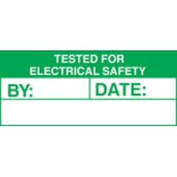 Tested for Electric (Roll of 100 Labels) - TESTTTTT!!!!! 