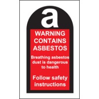 Contains Asbestos (Roll of 100 Labels) - TESTTTTT!!!!! 